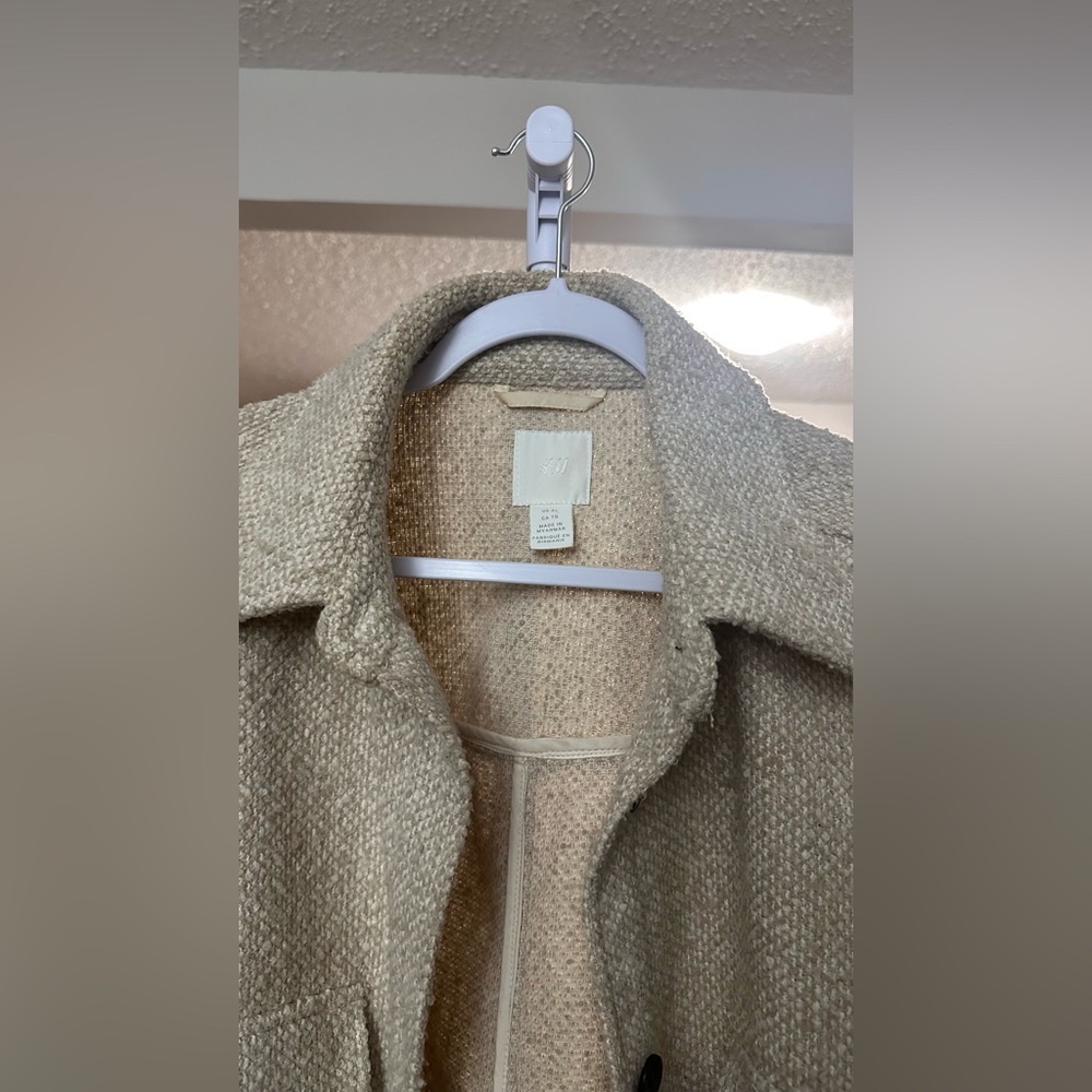 H&M Cream Textured Jacket - Picture 5 of 16